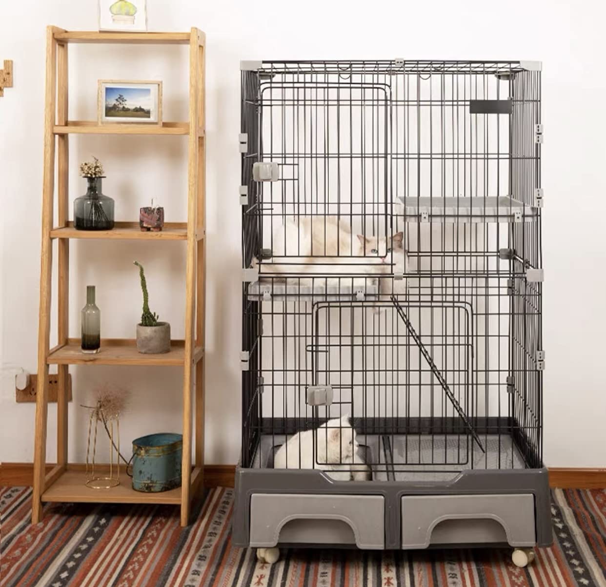 Amazon.co.jp: 猫ケージ トイレ付 キャットケージ ケージ ゲージ